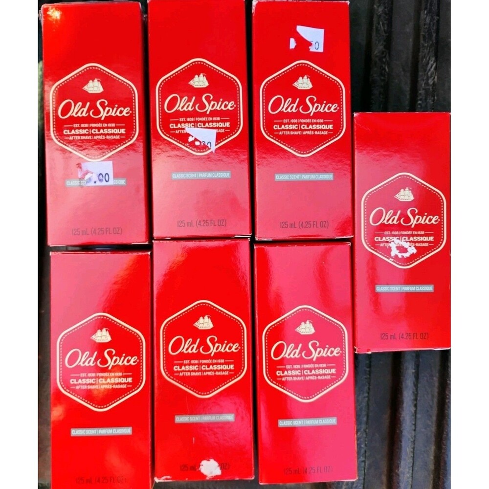 Lot of 7 Old Spice Classic After Shave Lotion 4.25 oz Bottles Brand New NIB